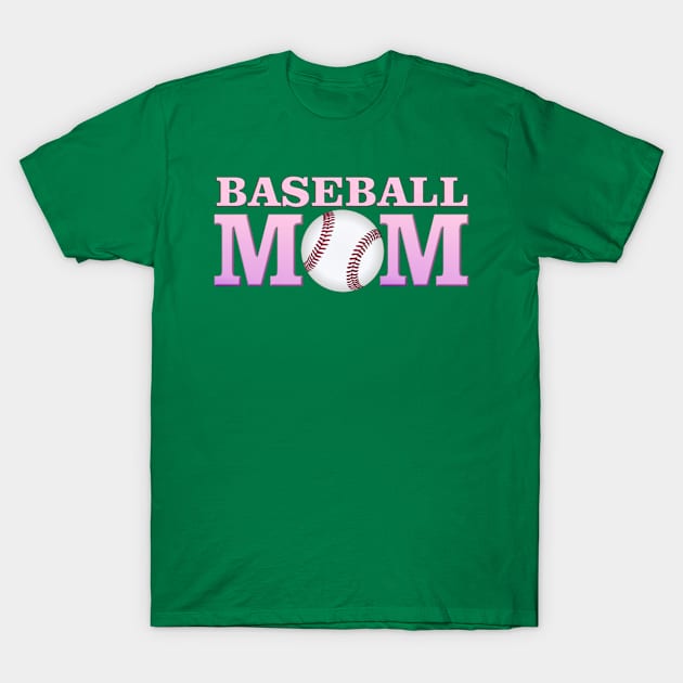 Baseball Moms T-Shirt by trangpham